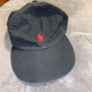 Black and red polo Ralph Lauren hat